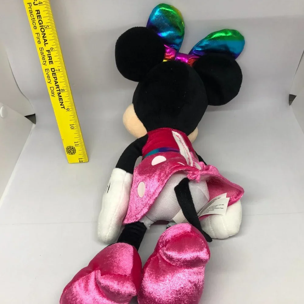 Disney Minnie Mouse Plush Toy Pink Dress w/Bow‎ She Talks